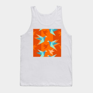 Cranes Pumpkin Pattern Tank Top